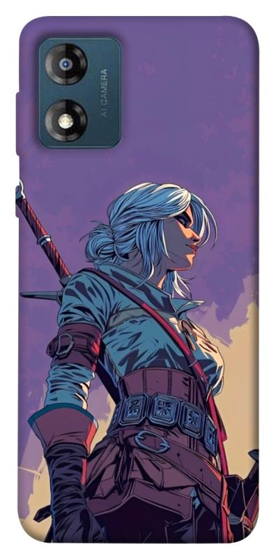 Чехол itsPrint The witcher ciri для Motorola Moto E13, игры, купить оптом с доставкой