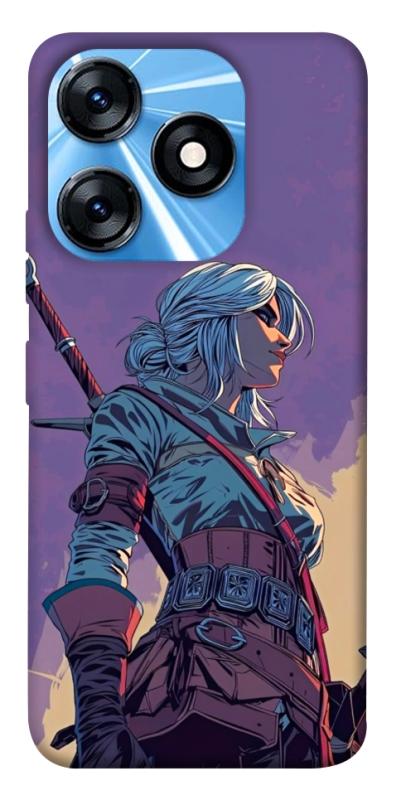 Чохол itsPrint The witcher ciri для TECNO Spark 10 Pro, ігри, купити оптом з доставкою