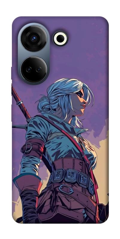 Чохол itsPrint The witcher ciri для TECNO Camon 20 Pro (CK7n), ігри, купити оптом з доставкою