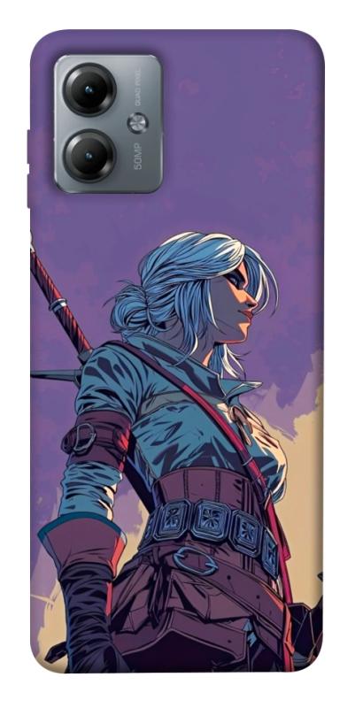 Чохол itsPrint The witcher ciri для Motorola Moto G14, ігри, купити оптом з доставкою