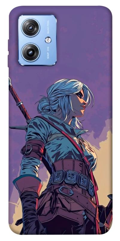 Чохол itsPrint The witcher ciri для Motorola Moto G84, ігри, купити оптом з доставкою