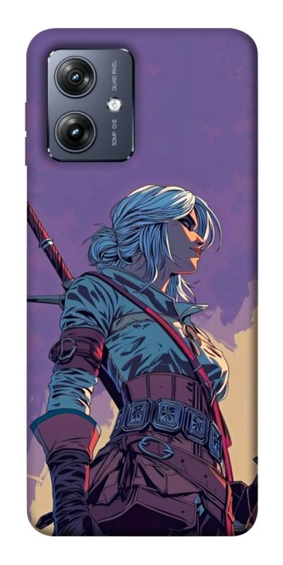 Чохол itsPrint The witcher ciri для Motorola Moto G54, ігри, купити оптом з доставкою