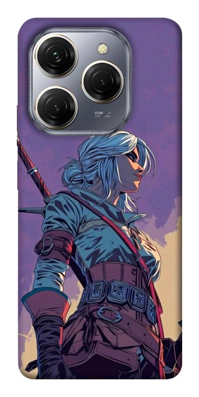 Чохол itsPrint The witcher ciri для TECNO Spark 20 Pro, ігри, купити оптом з доставкою