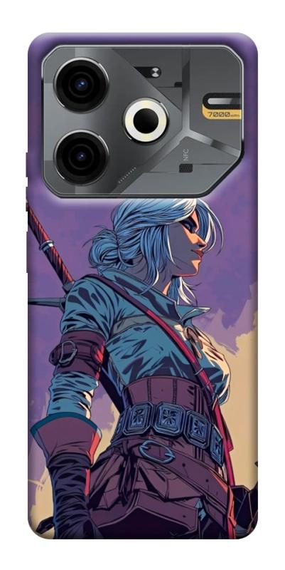 Чохол itsPrint The witcher ciri для TECNO Pova 6 Neo (LI6), ігри, купити оптом з доставкою