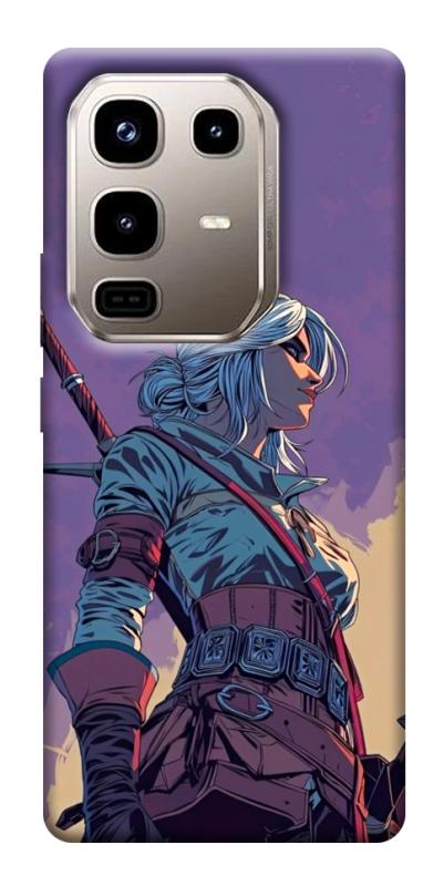 Чехол itsPrint The witcher ciri для Infinix Note 50 Pro 4G, игры, купить оптом с доставкой