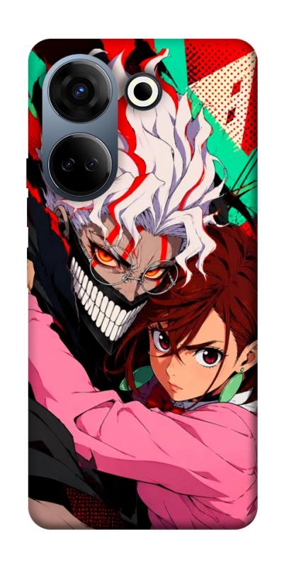 Чехол itsPrint Crazy duo для TECNO Camon 20 Pro (CK7n), аниме, купить оптом с доставкой