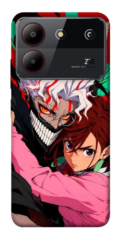 Чехол itsPrint Crazy duo для ZTE Blade A54 4G, аниме, купить оптом с доставкой