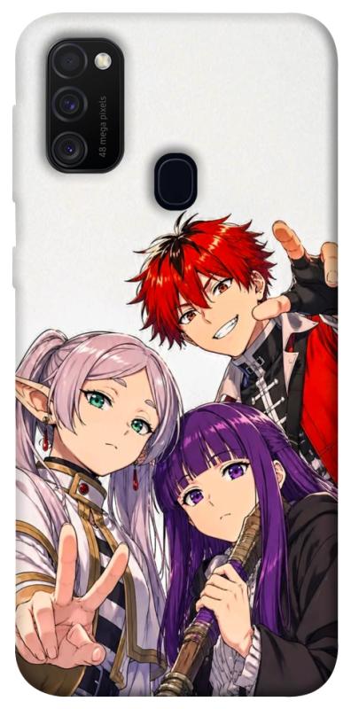 Чехол itsPrint Frieren and friends для Samsung Galaxy M30s / M21, аниме, купить оптом с доставкой