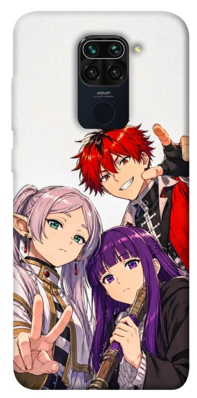 Чехол itsPrint Frieren and friends для Xiaomi Redmi Note 9 / Redmi 10X, аниме, купить оптом с доставкой