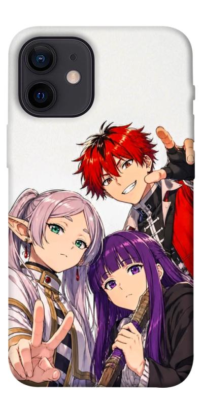 Чехол itsPrint Frieren and friends для Apple iPhone 12 mini (5.4"), аниме, купить оптом с доставкой