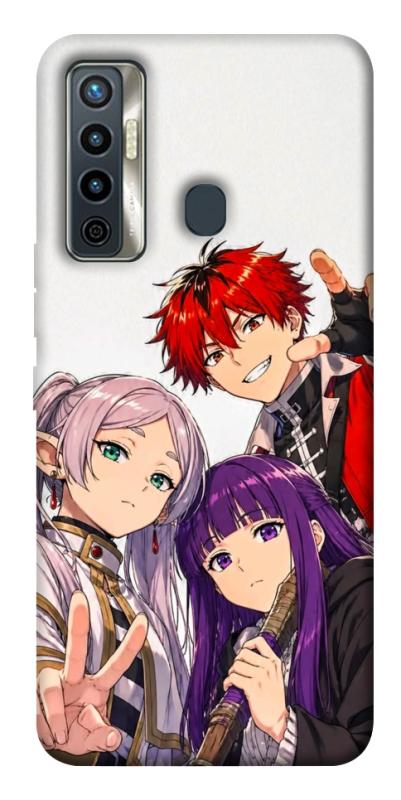 Чехол itsPrint Frieren and friends для TECNO Camon 17 Pro, аниме, купить оптом с доставкой