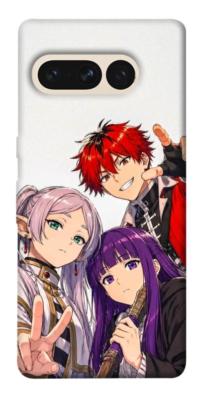 Чехол itsPrint Frieren and friends для Google Pixel 7 Pro, аниме, купить оптом с доставкой