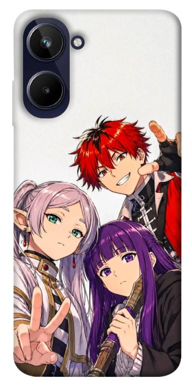 Чехол itsPrint Frieren and friends для Realme 10 4G, аниме, купить оптом с доставкой