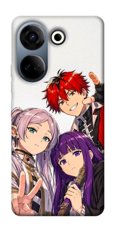 Чохол itsPrint Frieren and friends для TECNO Camon 20 Pro (CK7n), аніме, купити оптом з доставкою