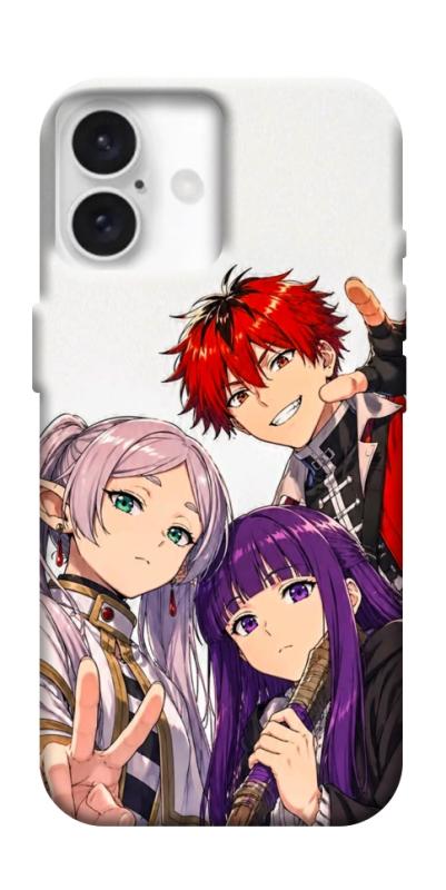 Чехол itsPrint Frieren and friends для Apple iPhone 16 Plus (6.7"), аниме, купить оптом с доставкой
