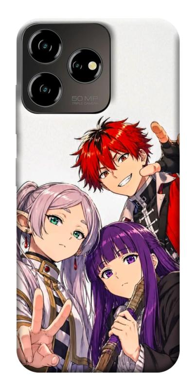 Чехол itsPrint Frieren and friends для ZTE Blade V50 Desing 4G, аниме, купить оптом с доставкой
