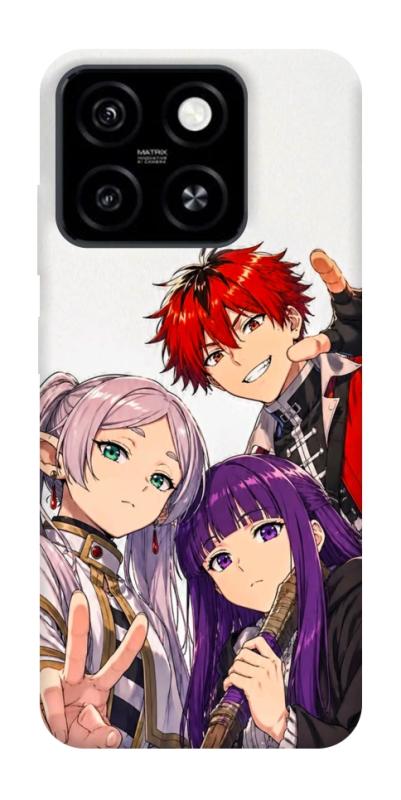 Чехол itsPrint Frieren and friends для ZTE Blade A55 4G, аниме, купить оптом с доставкой