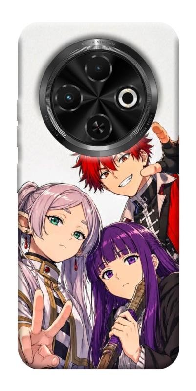 Чехол itsPrint Frieren and friends для TECNO Spark 30C, аниме, купить оптом с доставкой