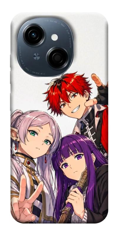Чехол itsPrint Frieren and friends для TECNO Spark Go 1, аниме, купить оптом с доставкой