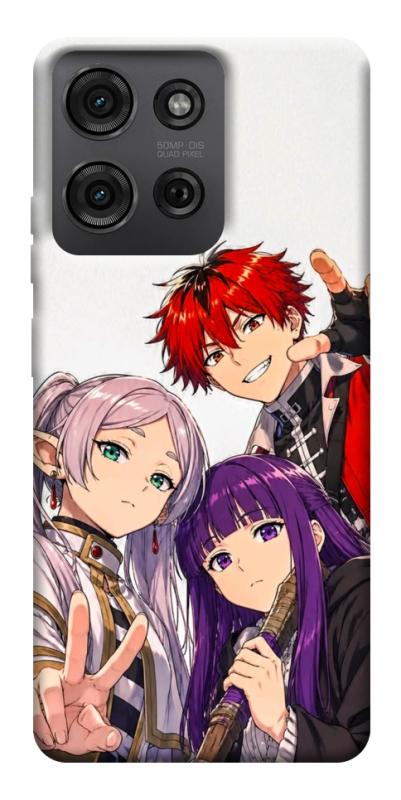 Чехол itsPrint Frieren and friends для Motorola Moto G75 5G, аниме, купить оптом с доставкой