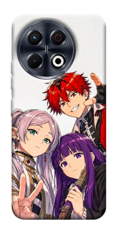 Чехол itsPrint Frieren and friends для TECNO Spark 30 Pro (KL7), аниме, купить оптом с доставкой