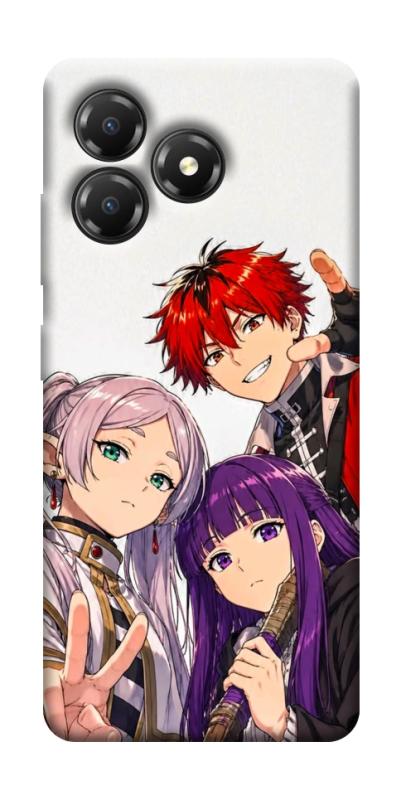 Чехол itsPrint Frieren and friends для ZTE Blade A36, аниме, купить оптом с доставкой