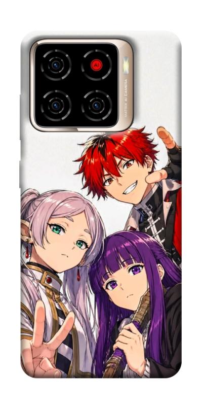 Чехол itsPrint Frieren and friends для ZTE Blade A56, аниме, купить оптом с доставкой