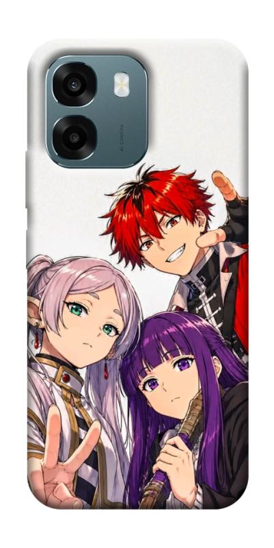Чехол itsPrint Frieren and friends для Oppo A6, аниме, купить оптом с доставкой
