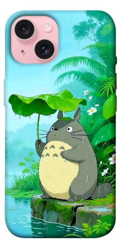 Чохол itsPrint My friend totoro для Apple iPhone 15 (6.1"), аніме, купити оптом з доставкою