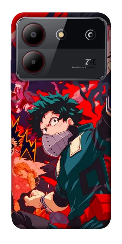 Чохол itsPrint My hero для ZTE Blade A54 4G, аніме, купити оптом з доставкою