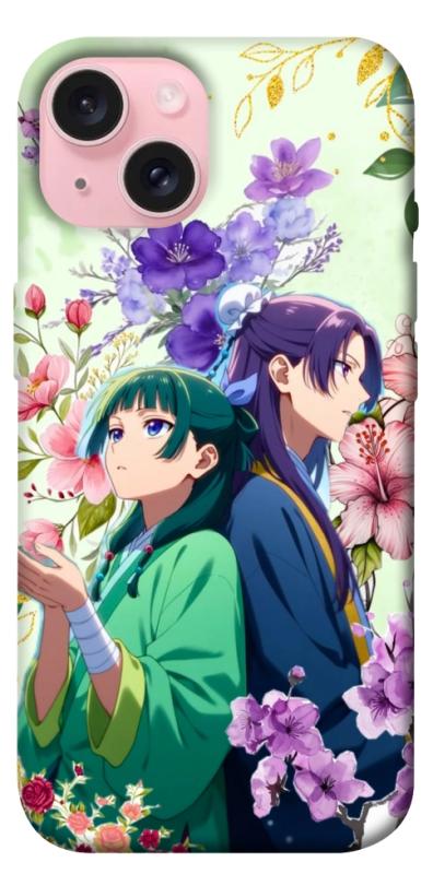 Чохол itsPrint Whispering bloom для Apple iPhone 15 (6.1"), аніме, купити оптом з доставкою