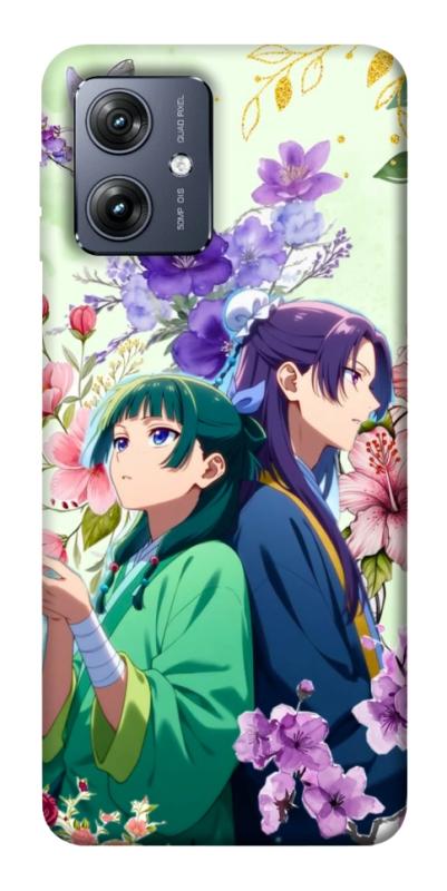 Чехол itsPrint Whispering bloom для Motorola Moto G54, аниме, купить оптом с доставкой
