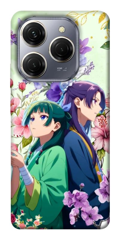 Чехол itsPrint Whispering bloom для TECNO Spark 20 Pro, аниме, купить оптом с доставкой