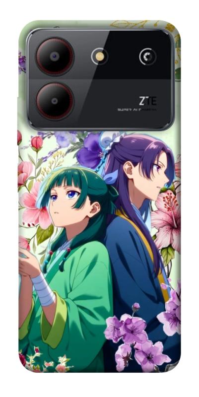 Чехол itsPrint Whispering bloom для ZTE Blade A54 4G, аниме, купить оптом с доставкой