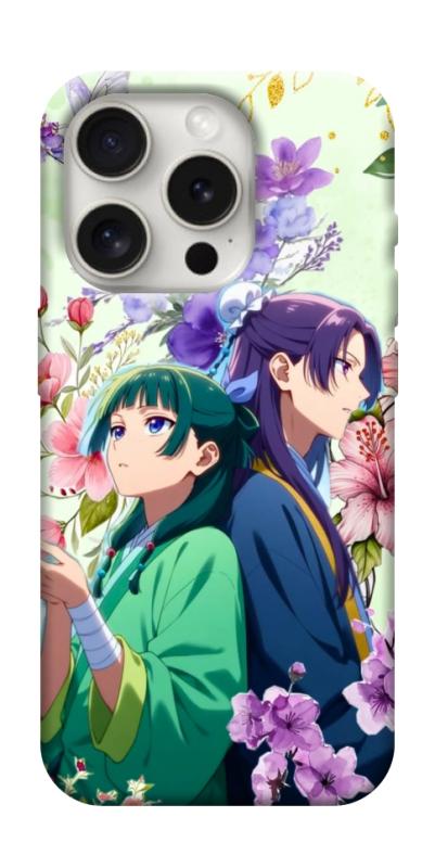 Чехол itsPrint Whispering bloom для Apple iPhone 16 Pro (6.3"), аниме, купить оптом с доставкой