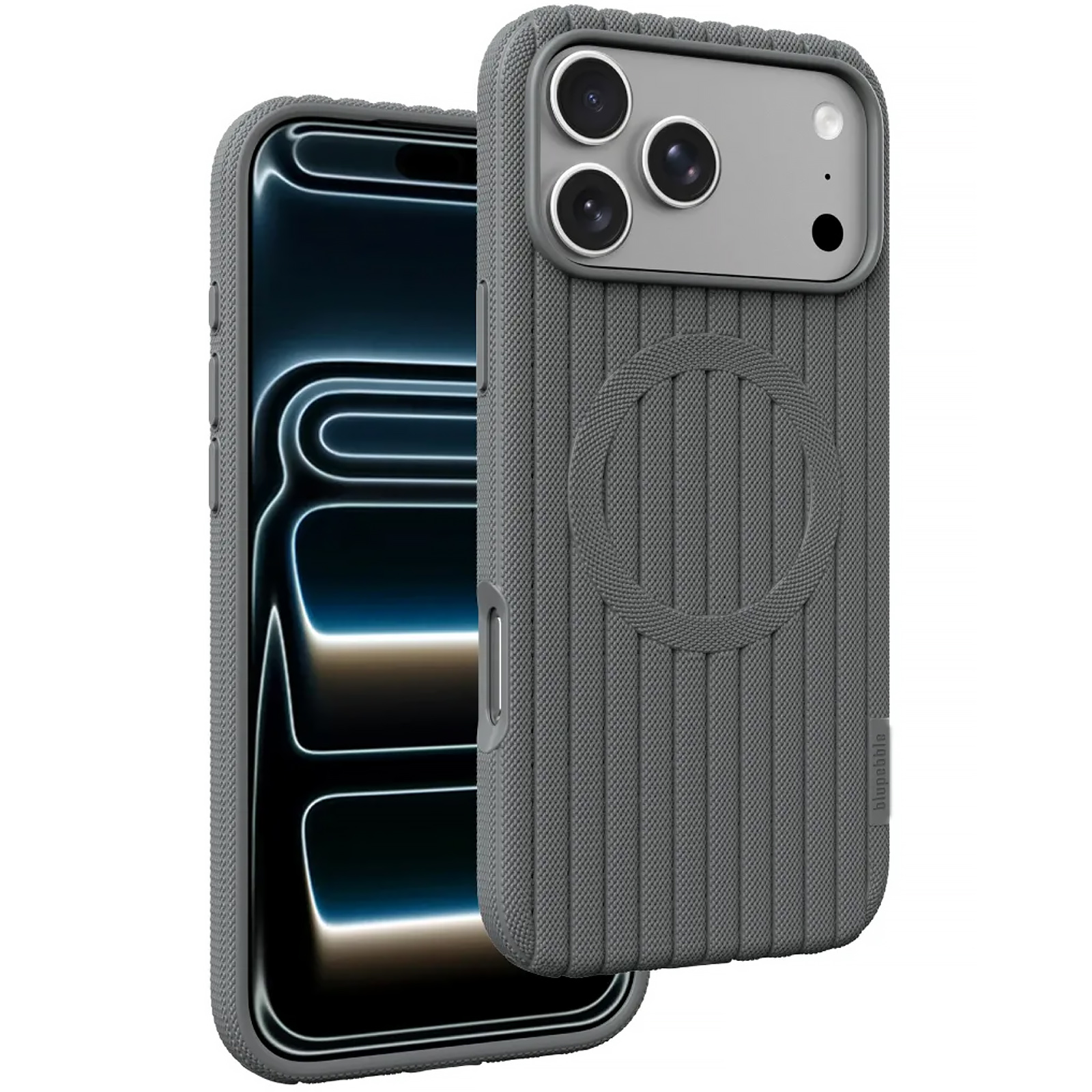 Чехол TPU Knit Case with Magnetic Fit для Apple iPhone 17 Pro Max / 18 Pro Max (6.9"), Gray, TPU, купить оптом с доставкой