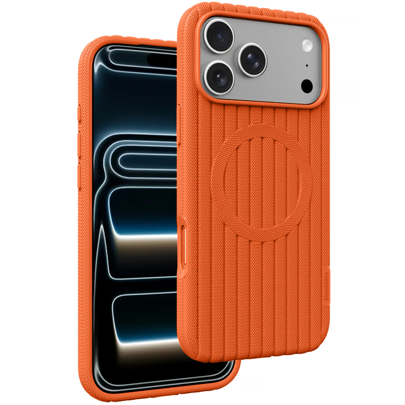 Чехол TPU Knit Case with Magnetic Fit для Apple iPhone 17 Pro Max / 18 Pro Max (6.9"), Orange, TPU, купить оптом с доставкой