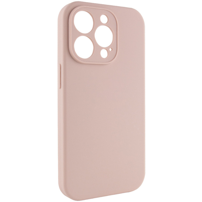 Чехол Silk Full Camera (AA) NO LOGO with Magnetic Fit для Apple iPhone 15 Pro (6.1"), Розовый / Pink Sand, купить оптом с доставкой