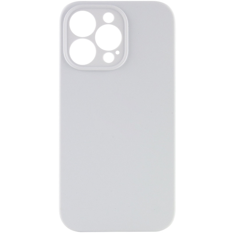 Чехол Silk Full Camera (AA) NO LOGO with Magnetic Fit для Apple iPhone 15 Pro Max (6.7"), Белый / White 1, купить оптом с доставкой
