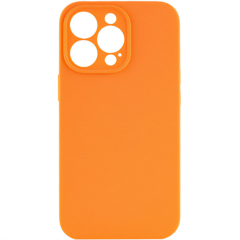 Чехол Silk Full Camera (AA) NO LOGO with Magnetic Fit для Apple iPhone 15 Pro Max (6.7"), Оранжевый / Orange, купить оптом с доставкой