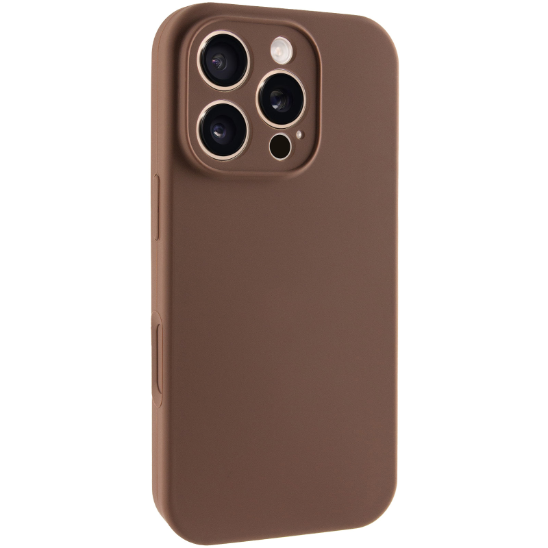 Чехол Silk Full Camera (AA) NO LOGO with Magnetic Fit для Apple iPhone 16 Pro Max (6.9"), Коричневый / Brown, купить оптом с доставкой