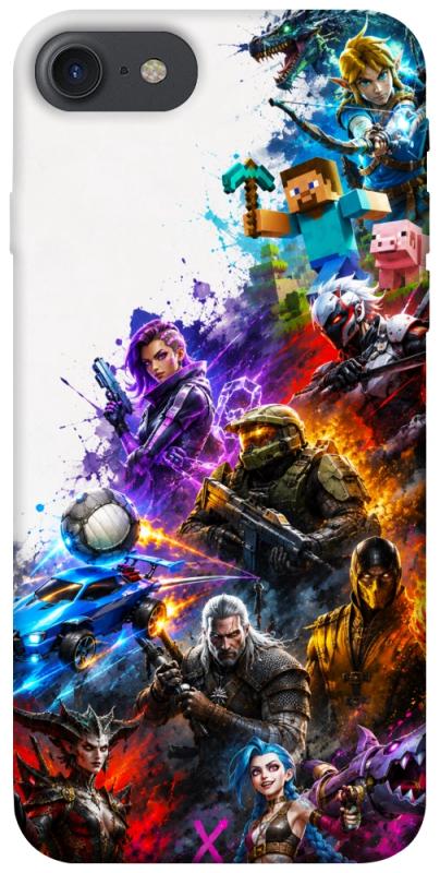 Чохол itsPrint Gameverse для Apple iPhone 7 / 8 (4.7"), ігри, купити оптом з доставкою