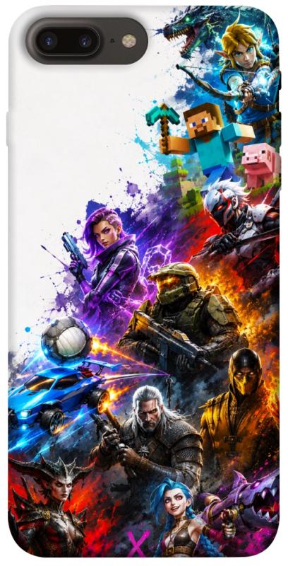 Чохол itsPrint Gameverse для Apple iPhone 7 plus / 8 plus (5.5"), ігри, купити оптом з доставкою