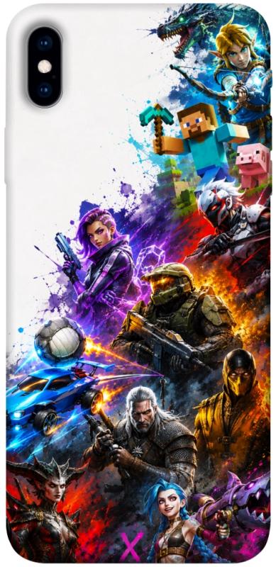 Чохол itsPrint Gameverse для Apple iPhone XS Max (6.5"), ігри, купити оптом з доставкою