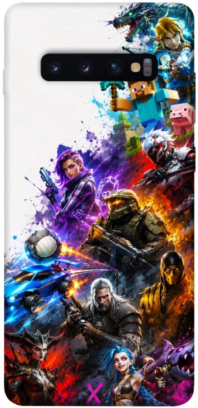 Чехол itsPrint Gameverse для Samsung Galaxy S10+, игры, купить оптом с доставкой