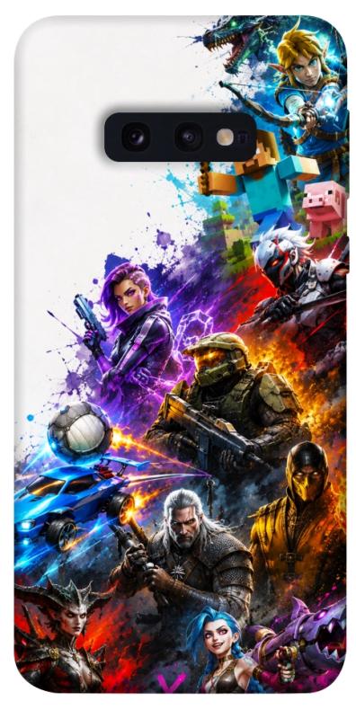 Чехол itsPrint Gameverse для Samsung Galaxy S10e, игры, купить оптом с доставкой