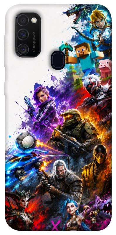 Чехол itsPrint Gameverse для Samsung Galaxy M30s / M21, игры, купить оптом с доставкой