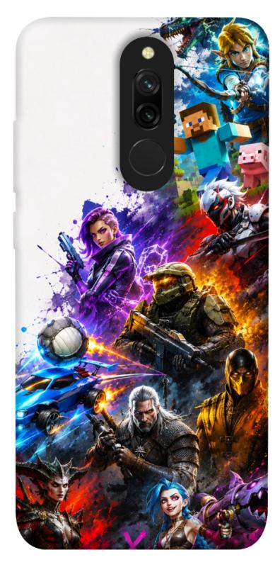 Чехол itsPrint Gameverse для Xiaomi Redmi 8, игры, купить оптом с доставкой