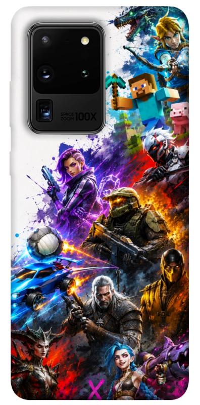 Чехол itsPrint Gameverse для Samsung Galaxy S20 Ultra, игры, купить оптом с доставкой