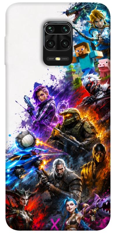 Чехол itsPrint Gameverse для Xiaomi Redmi Note 9s / Note 9 Pro / Note 9 Pro Max, игры, купить оптом с доставкой